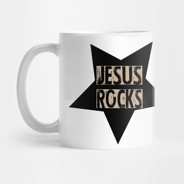 jesus rocks christian by theshop